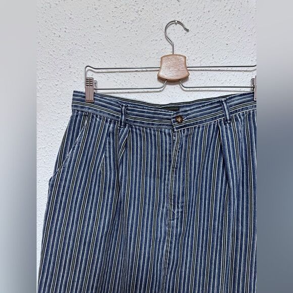 Vintage Willowbend Striped Denim Midi/Maxi Skirt size 6/8 - Picture 2 of 5